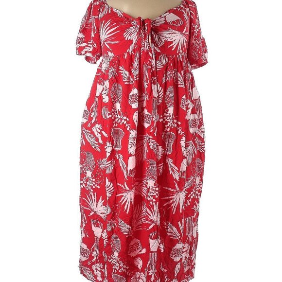 Eloquii Dresses & Skirts - Red Print Dress